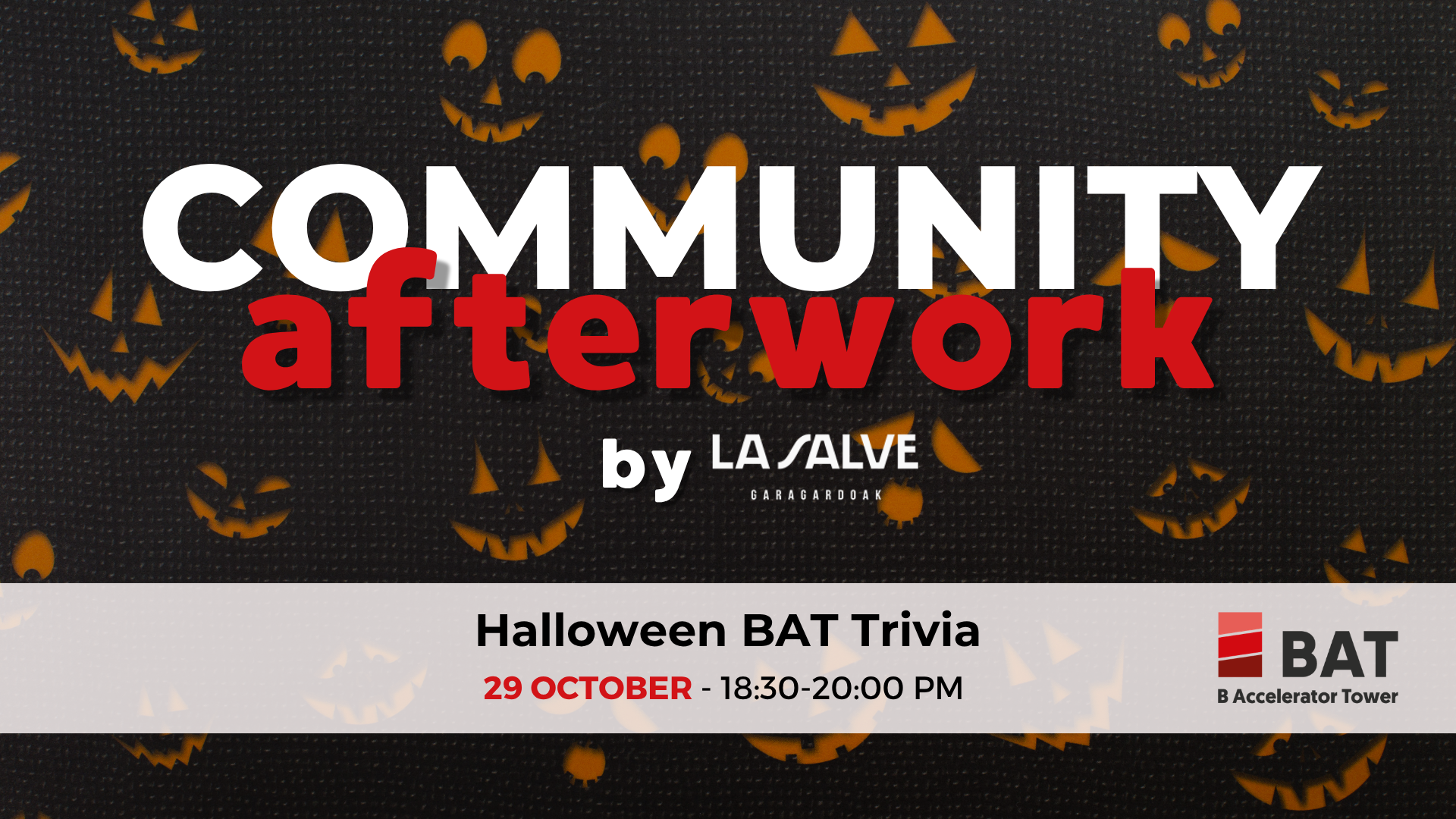 Community Afterwork by La Salve 🎃 Halloween BAT Trivia