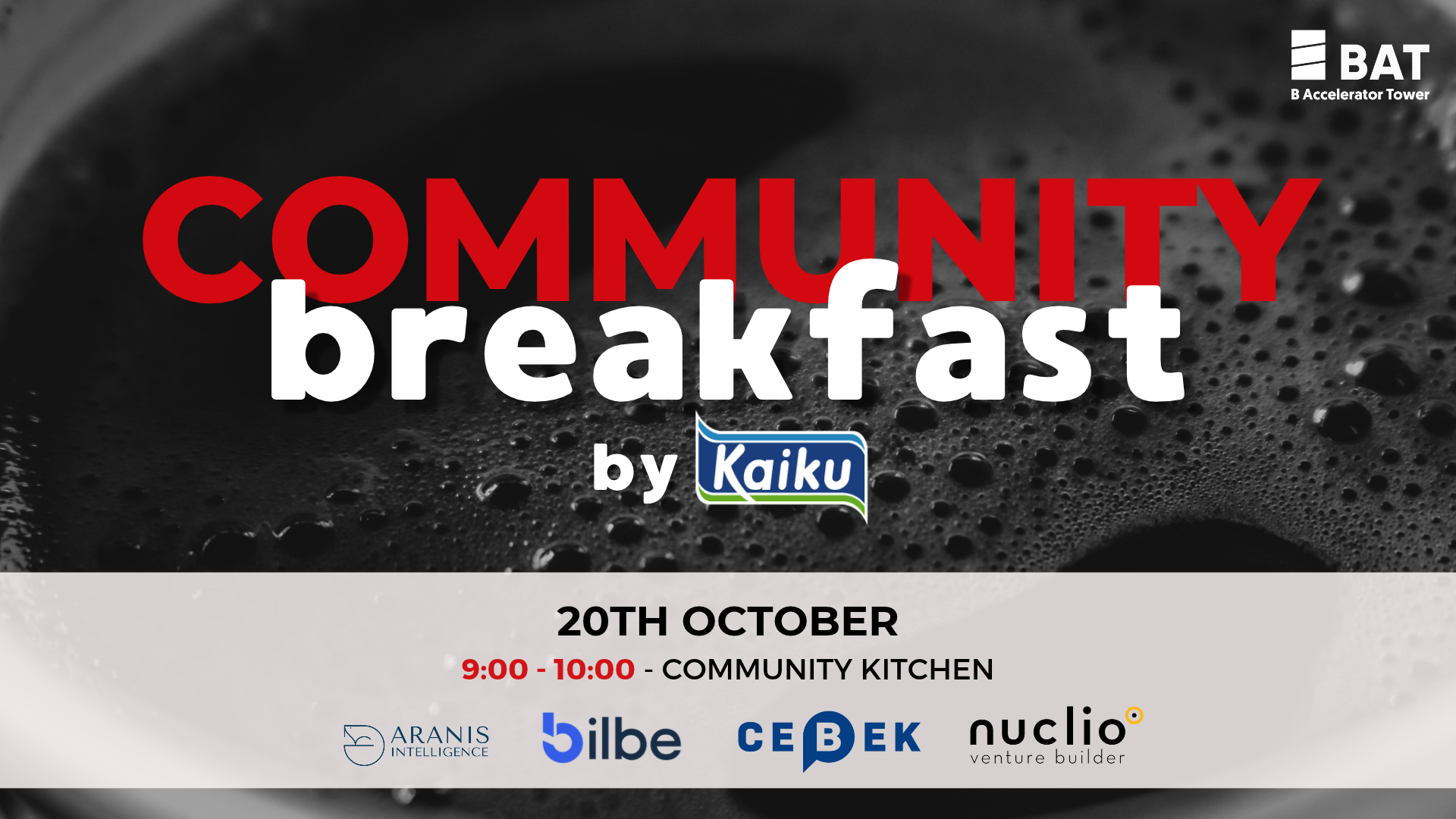 Community Breakfast by Kaiku | Innovación, emprendimiento y nuevas oportunidades